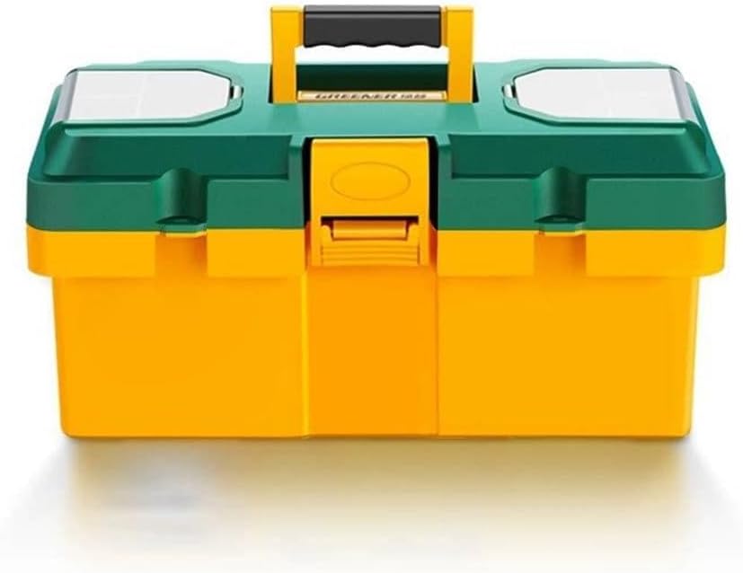  Boîte à Outils Polyvalente De Grande Capacité Fabriquée à Partir De Plastique Avec Verrouillage Facile Pour Un Transport Sécurisé Et Un Rangement Ordonné De Divers Articles D'atelier (C)