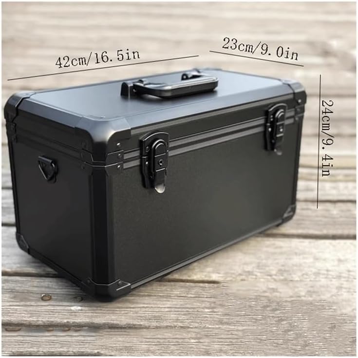  Coffret à Outils Boîte à Outils De Quincaillerie Domestique Boîte Réparation Multifonctionnelle Noire Instruments Portative Modèle D'avion