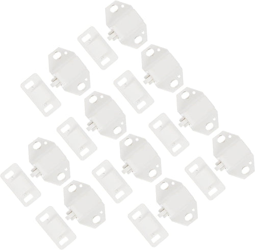  Artibetter 10ensembles Lot Loqueteaux Plastique Pour Portes Serrure à Billes Et Facile à Installer Adapté Aux Portes Armoire Et Placard