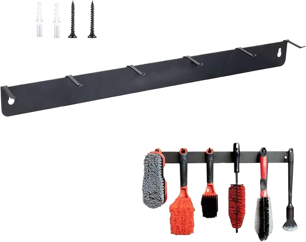  Organisateur De Brosses Détaillant - Organisateur De Détail Automatique Pour Le Garage | Brosse Murale Piège Avec Crochets En Fer, Porte-outil Lourd Pour L'atelier Intérieur, Les Fournitures De Nettoy