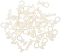  Angoily Lot De 100 Set De Poulies De Rideau En Plastique Beige Silencieuses Rouleaux Pour Rail De Rideau Accessoires De Quincaillerie Pour Fenêtres Adaptés à Usage Domestique Et