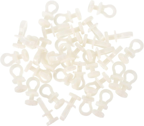  Angoily Lot De 100 Set De Poulies De Rideau En Plastique Beige Silencieuses Rouleaux Pour Rail De Rideau Accessoires De Quincaillerie Pour Fenêtres Adaptés à Usage Domestique Et