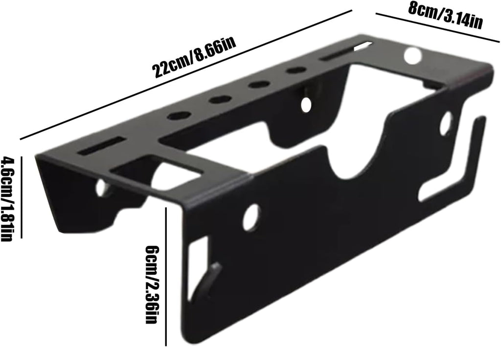 GENERIC Support Mural Pour Meuleuse D'angle En Fer, Support à Outils De 30,5 X 20,3 Cm, Support De Rangement Avec Cadre En Acier Lourd, Organisateur D'atelier Avec Structure Renforcée, Support D'équipement De