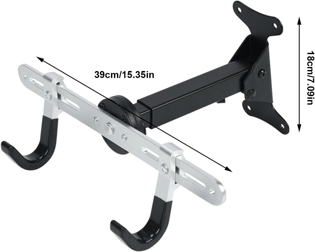  Support Vélo Mur | Support Horizontal Pour Vélo | Organisateur Porte-Manteau Réglable Robuste Pour Atelier Exposition Rangement Intérieur Organisation Et Gain De Place à La