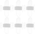  Jojofuny Lot De 6 Verrous De Fenêtre En Métal Et Pvc, Modèle Avion, Installation Sans Perçage, Pour Portes Coulissantes Et Armoires à Usage Domestique