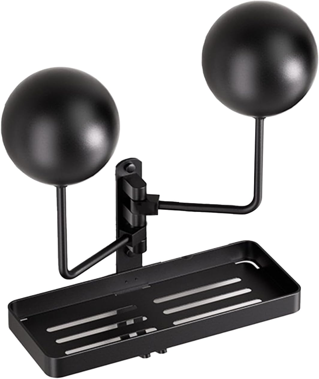  Générique Helmet Holder, Wall Mount Rack, Sturdy Metal Construction With Storage Hook, Space Saving Gears Organizer For Riding Gear, Dirt Bikes, Riders Club, Home Use, Black Colored
