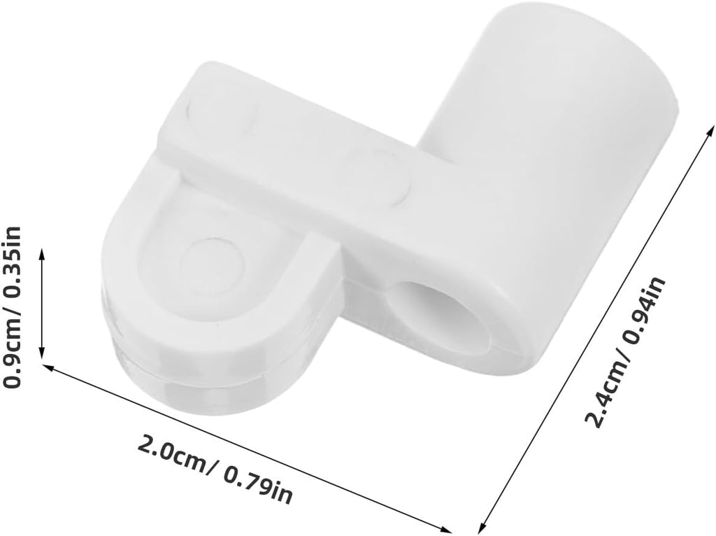  Gatuida 24 Clips Universels Pour Moustiquaire Fenêtre 3/8 Pouces En Plastique Blanc Avec Vis, Kit De Fixation Renforcé Et Accessoires De Quincaillerie Pour Installation Et Réparation