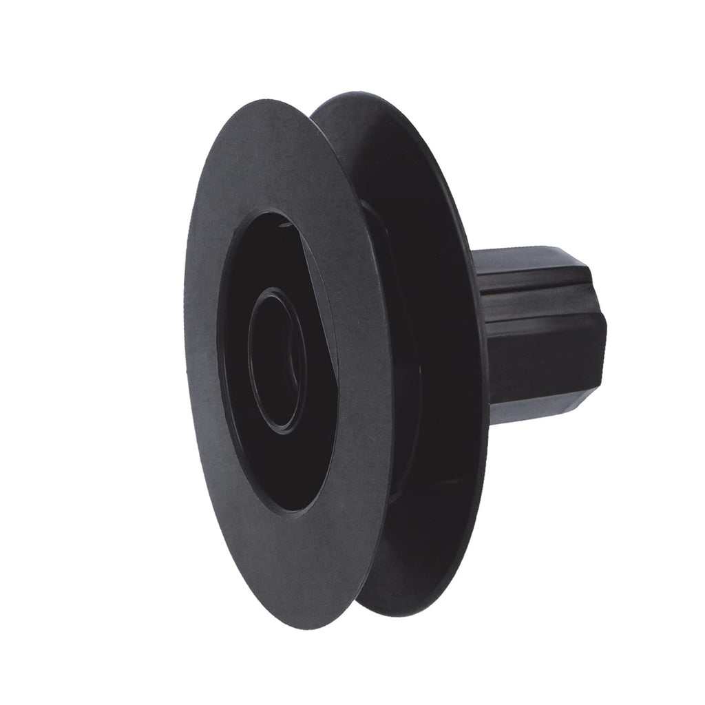  Amig - Poulie à Disque En Nylon Noir Pour Roulement D’axe De Volets Roulants - Pour Courroies De 18 Mm, Tubes De 42 Mm Et Châssis En Aluminium - Diamètre Ø140 Mm