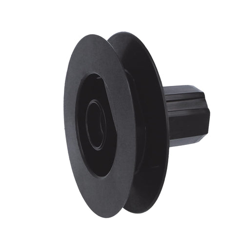 Amig - Poulie à Disque En Nylon Noir Pour Roulement D’axe De Volets Roulants - Pour Courroies De 18 Mm, Tubes De 42 Mm Et Châssis En Aluminium - Diamètre Ø140 Mm