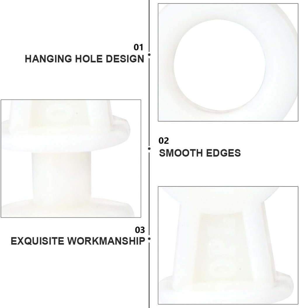 Jojofuny 50 Pcs Roulettes Pour Rail De Rideau En Plastique Beige, Faciles à Utiliser Et Solides, Pour Rideaux Coulissants De Salle De Bain Et Fenêtres