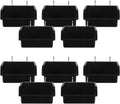  Angoily Boîte De Rangement Pour Bacs à Panneaux Perforés 10pcs En Plastique Noir Avec Crochets Métalliques, Solution De Stockage Polyvalente, Pour Outils Et Vis Dans Atelier