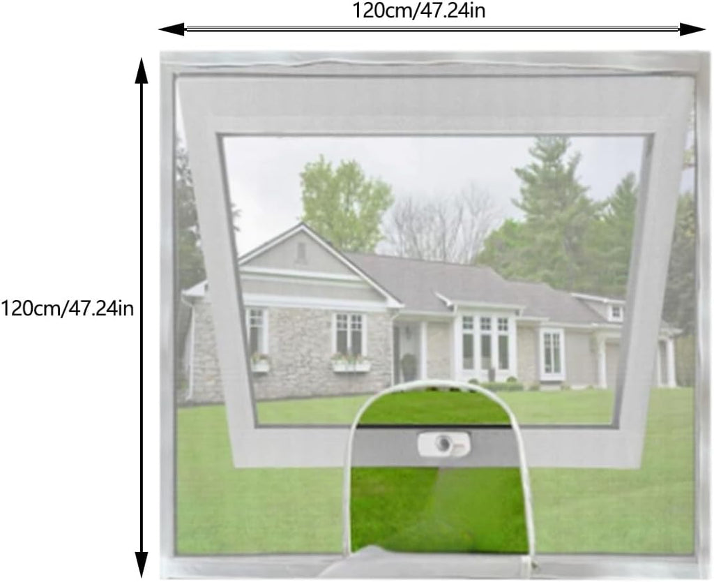 Mailles En Fibre De Verre Personnalisables Pour Une Installation Facile - Respirant Avec Fermetures éclair - Moustiquaire De Fenêtre En Fibre De Verre - Filet De Ventilation - Outil