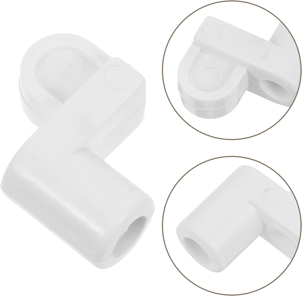  Gatuida 24 Clips Universels Pour Moustiquaire Fenêtre 3/8 Pouces En Plastique Blanc Avec Vis, Kit De Fixation Renforcé Et Accessoires De Quincaillerie Pour Installation Et Réparation