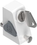  ALMA Key Lock For Sliding - Ral 9010 White - 9002-9010
