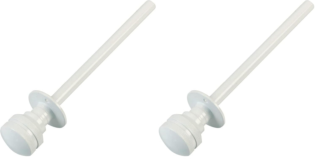  Amig - Goupille De Verrouillage Pour Fenêtres Courroies En Bois Ou Aluminium Mod.40 | Convient Pour Sécuriser Les Stores | Fermeture De Sécurité Zamak Finition Blanche | Dimensions : Ø 30 X 152 Mm