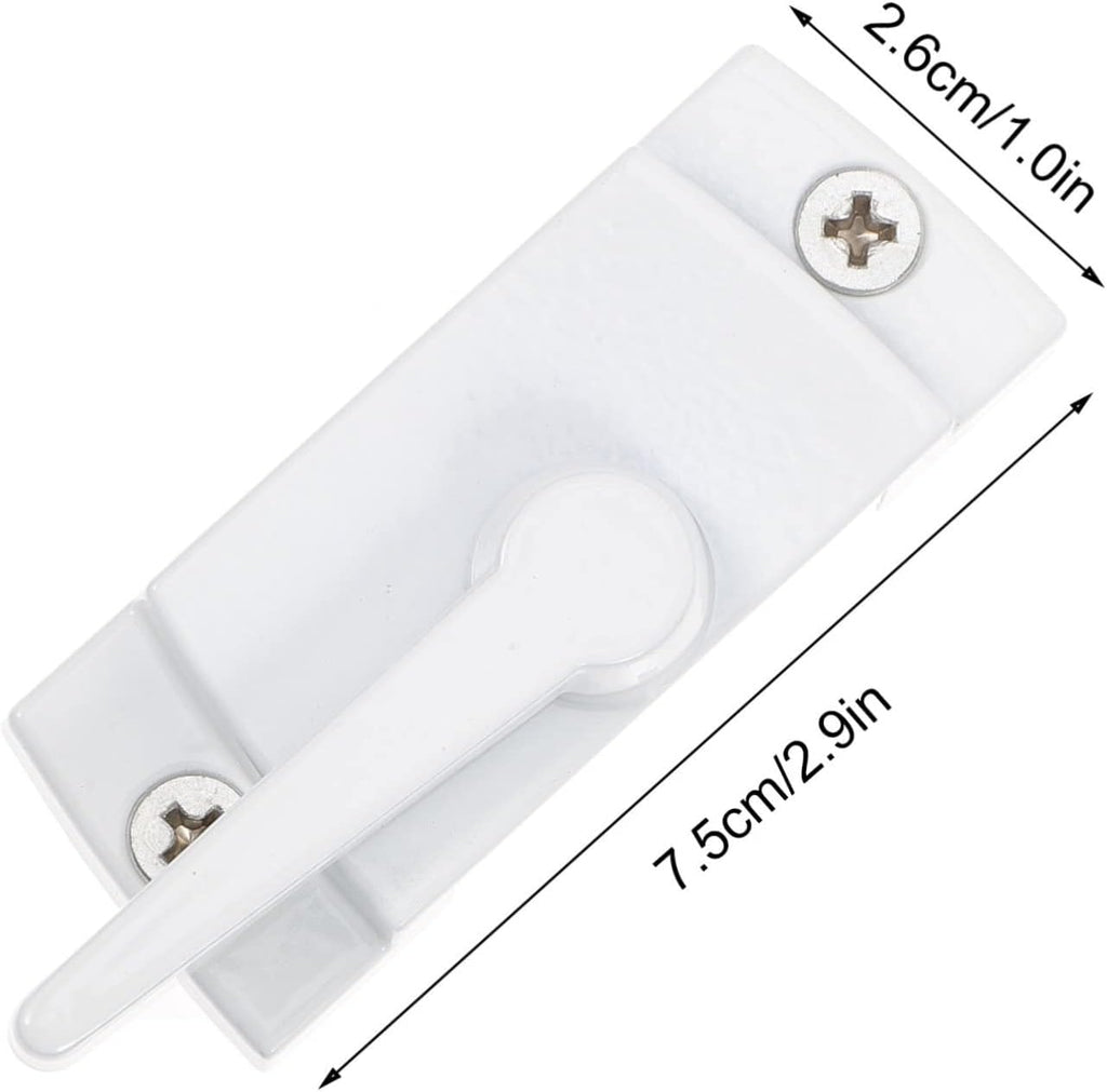  Jojofuny Verrous De Fenêtre En Alliage De Zinc Blanc 4pcs Pour Protection Vie Privée, Pièces De Rechange Robustes Et Flexibles Pour Fenêtres Coulissantes Usage Quotidien