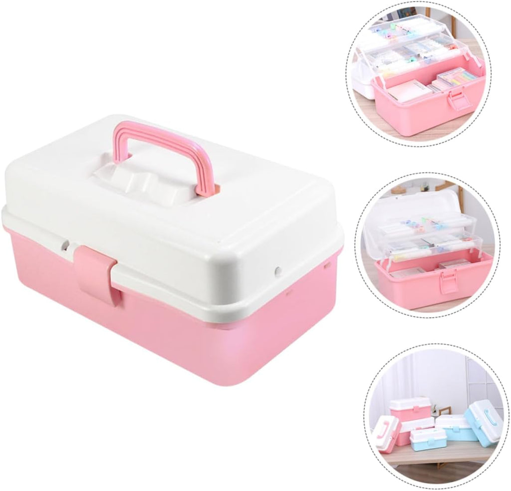  Ciieeo Boîte De Rangement à Plusieurs Niveaux Pour Matériel Art Boîte à Outils De Peinture Portable Coffret De Rangement Pour Fournitures De Bureau