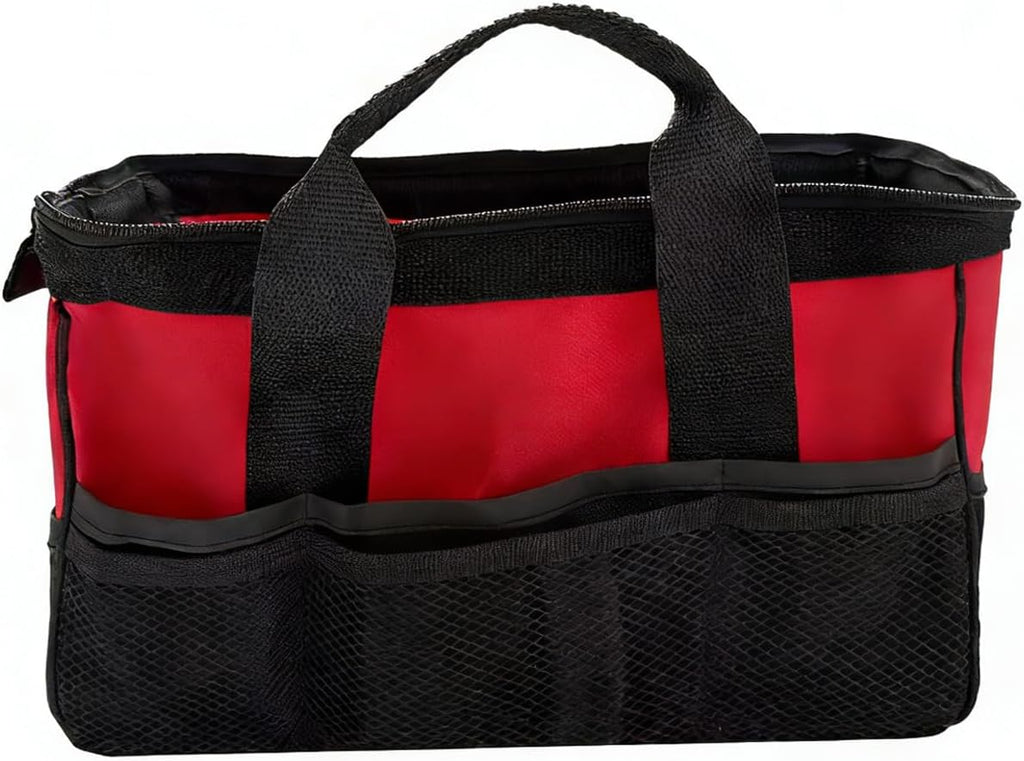  Sac De Rangement Pour Outils Industriels De Grande Capacité, Tissu Noir Renforcé, Bandoulière épaisse Pour Outils Professionnels