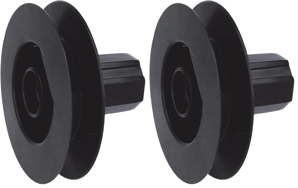  Amig - Poulie à Disque En Nylon Noir Pour Roulement D’axe De Volets Roulants - Pour Courroies De 18 Mm, Tubes De 42 Mm Et Châssis En Aluminium - Diamètre Ø140 Mm