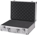  Valise Aluminium Boîte à Outils Portable En Aluminium, équipement De Sécurité, Boîte, Rangement For Instruments, Valise Résistante Aux Chocs Avec éponge(36x20x8cm)