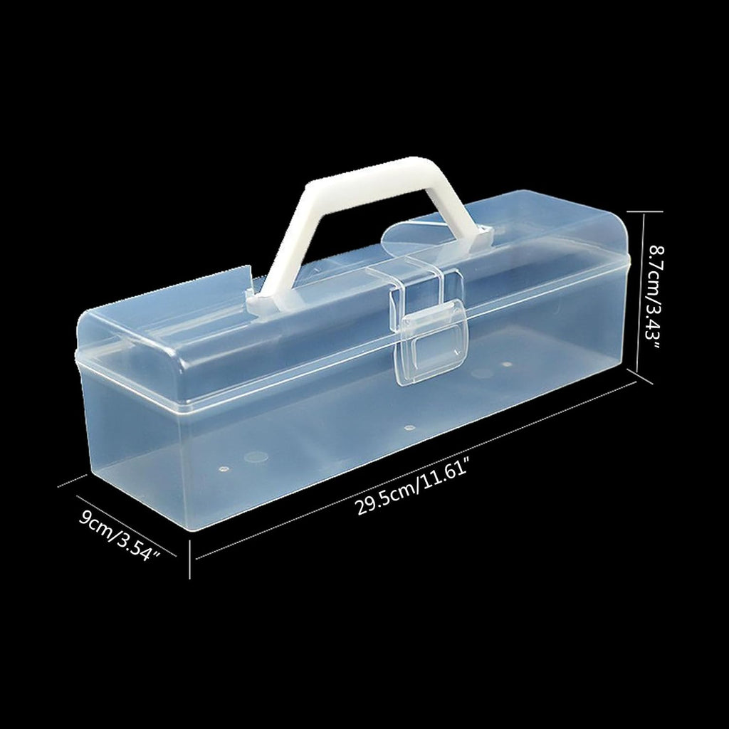  Labstandard Récipient Transparent Pour Organiser Les Outils Et Le Matériel De Bricolage. Boîte À Outils Portable Avec Poignée Pour Fournitures De Bureau Et Scolaires