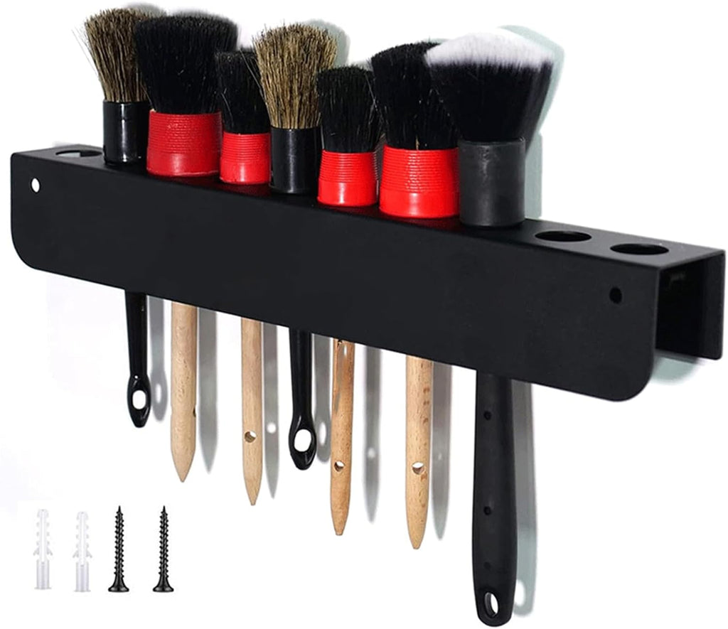 GENERIC Organiseur Rectangulaire Pour Brosses De Nettoyage De Voiture - Fixation Murale - Pour Fournitures D'entretien Automobile, Espaces De Travail Intérieurs Et Extérieurs, Garage, Chambre, échelle, Jardin