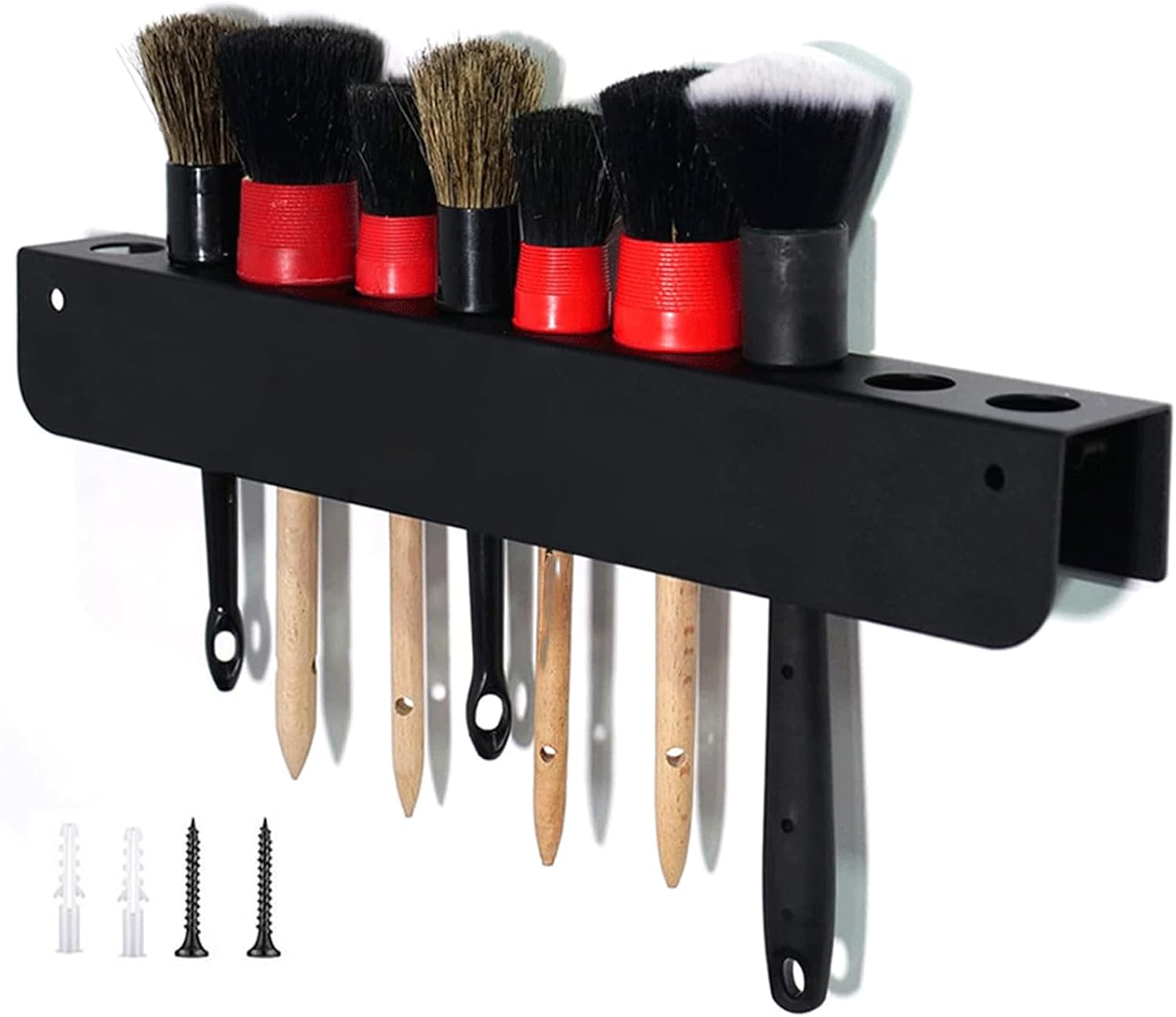 GENERIC Organiseur Rectangulaire Pour Brosses De Nettoyage De Voiture - Fixation Murale - Pour Fournitures D'entretien Automobile, Espaces De Travail Intérieurs Et Extérieurs, Garage, Chambre, échelle, Jardin