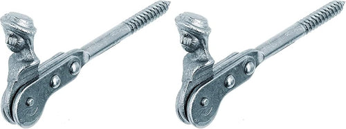  Alberts 307127 Shepherdess Head Shutter Stop | Screw-On Or Seal | Galvanised In Blue | 126.5 Mm (Pack Of 2)