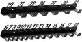  Support De Rangement Pour Clés De Garage, Emplacements Numérotés 6-18, 19-32, 6-32, Durables En Métal, Porte-outils, Emplacements Numérotés, Rangement De Vis