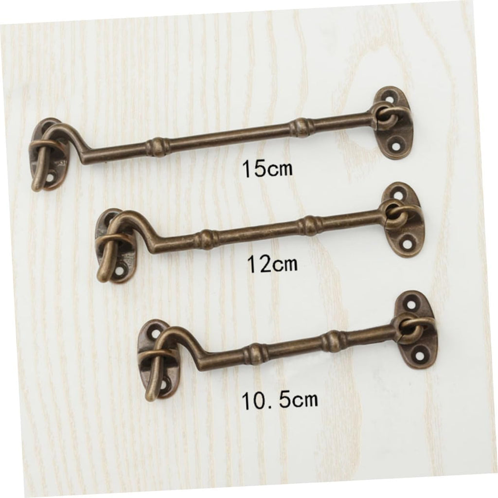  Gatuida Brass Door Hook With Screws Antique Cabin Hook For Windows And Doors Heavy Duty Closing Hardware