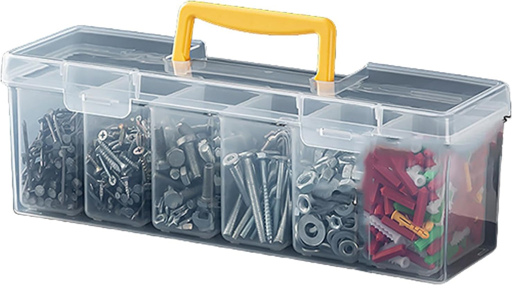  Boîte De Rangement à Outils Multifonction Avec Compartiment Amovible, étui Compact Et Portable Pour La Maison, Le Garage, La Voiture, La Maison