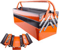  Boîte à Outils, Boîte à Outils Pliable, Corps Pliable Résistant à La Rouille, Système De Compartiments à Plusieurs Niveaux, Solution D'organisation Pour Bureaux, Garage Et Projets Domestiques