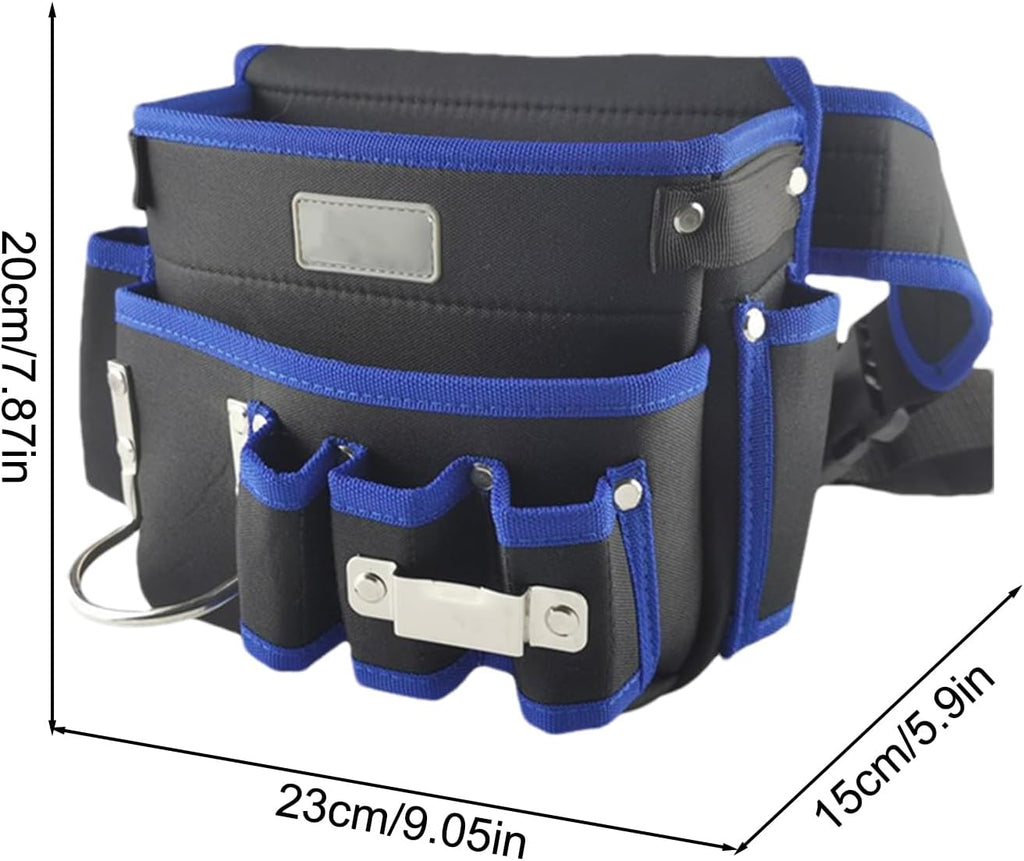  Pochette À Outils Pour Ceinture - Sac Ajustable En Tissu Oxford,Porte-Outils Pour Ceinture - Pour Travaux De Clouage, Menuiserie, Électricien, Chantier De Construction, Maintenance,