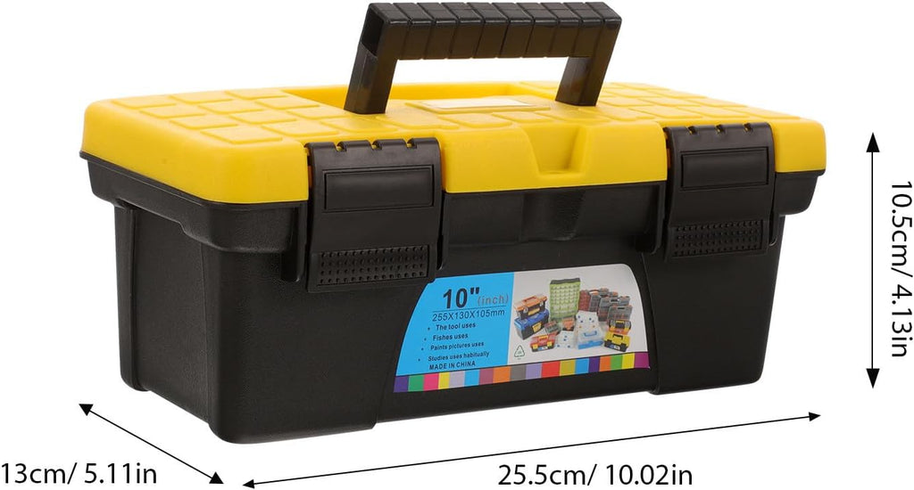  Healeved Boîte De Rangement Pour Outils De Voiture En Plastique Noir, Mallette Rigide à Grosse Capacité Pour Protection Et Organisation Lors De Réparations à Domicile