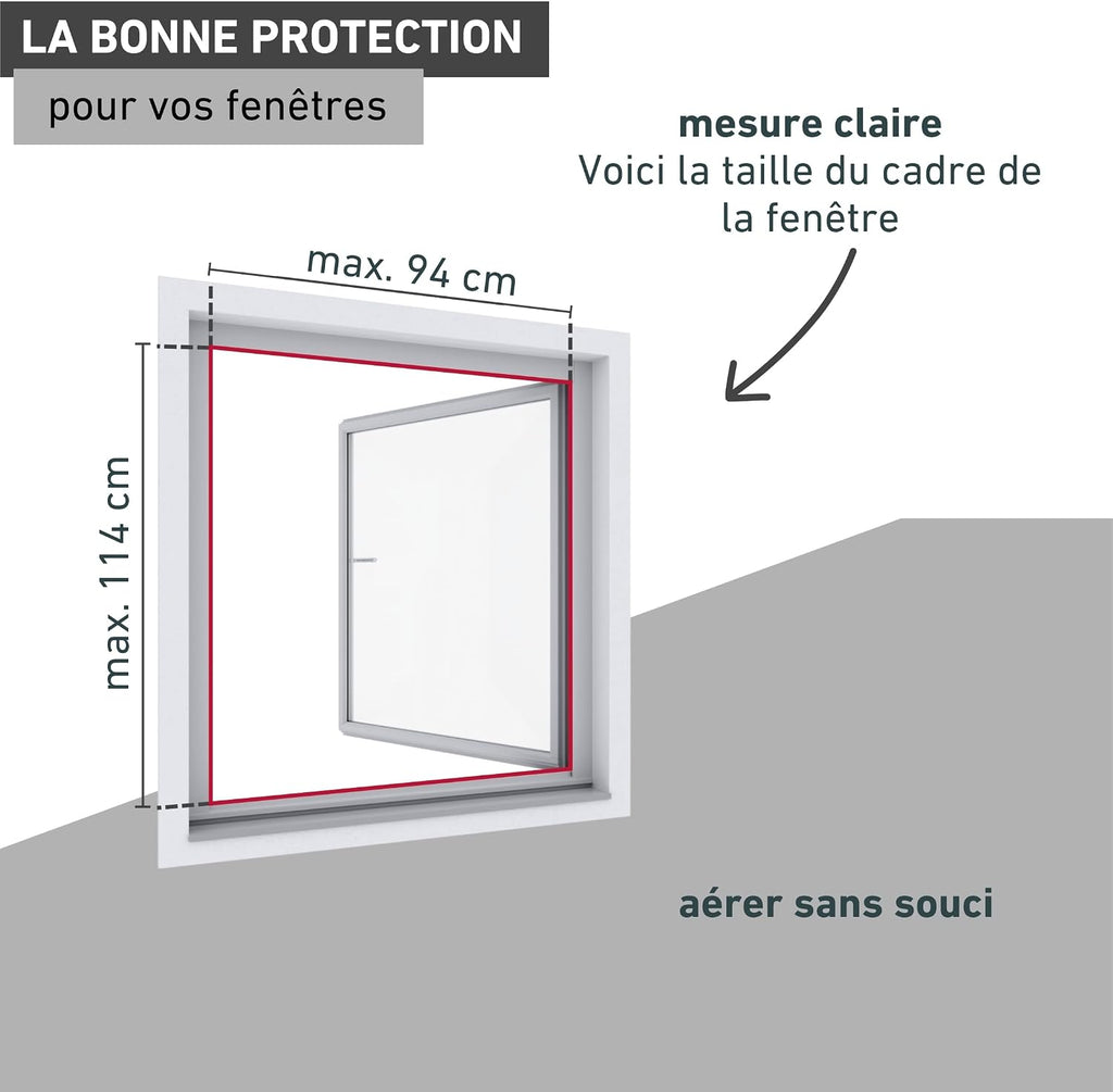  Windhager 03389 Magnetic Window Mosquito Net 100 X 120 Cm No Drilling Magnetic Mosquito And Insect Protection For Windows Easy Installation Anthracite