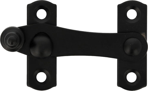  Amig - Black Knocker For Shutters With Reverse Attachment Mod. 3-75 X 46 Mm - Anti-shock And Breakage Safety Lock For Windows - Made Of Steel - With Screws