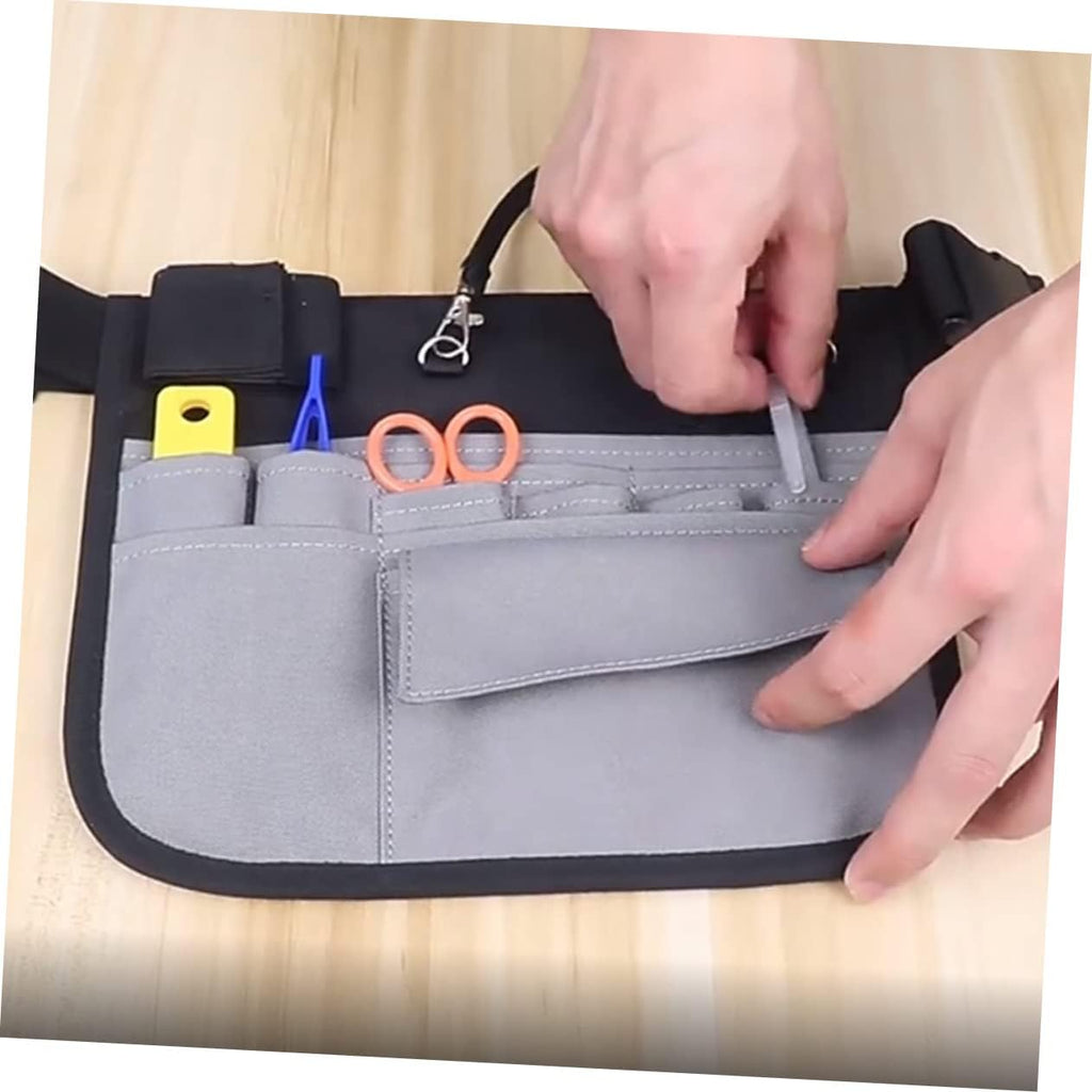  VALICLUD Ceinture Utilitaire Avec Multiples Poches Banane Pour Outils Pochette De Service Pour Jardinage Ceinture Porte-Outils Avec Bandoulière Amovible