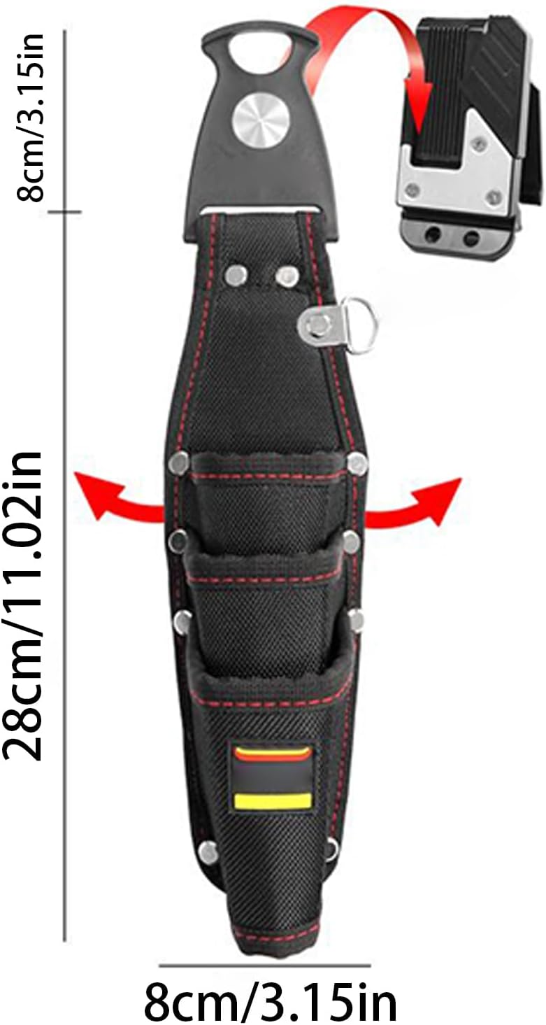 GENERIC Pochette De Travail, Organiseur De Poche Imperméable Pour Charpentier, Petit Porte-outils Résistant à L'usure, Sac Utilitaire Compact Pour Homme, Femme, Menuiserie, électricien, Plomberie, Jardinage