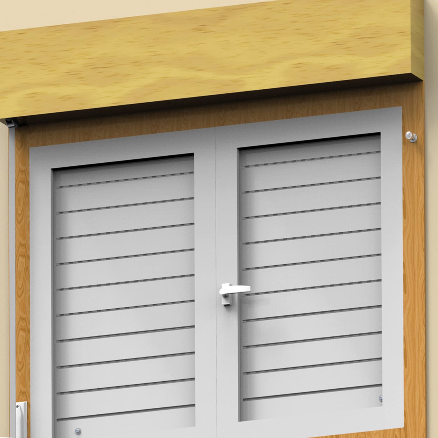  Amig - Goupille De Verrouillage Pour Fenêtres Courroies En Bois Ou Aluminium Mod.40 | Convient Pour Sécuriser Les Stores | Fermeture De Sécurité Zamak Finition Blanche | Dimensions : Ø 30 X 152 Mm