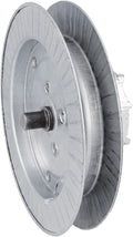  Amig - Poulie à Disque Métallique En Acier Zingué Pour Axes De Volets Roulants, Pour Rubans De 22 Mm, Tubes De 57 Mm Et Axe Frisé De Ø61 Mm, Diamètre Ø180 Mm, Argenté