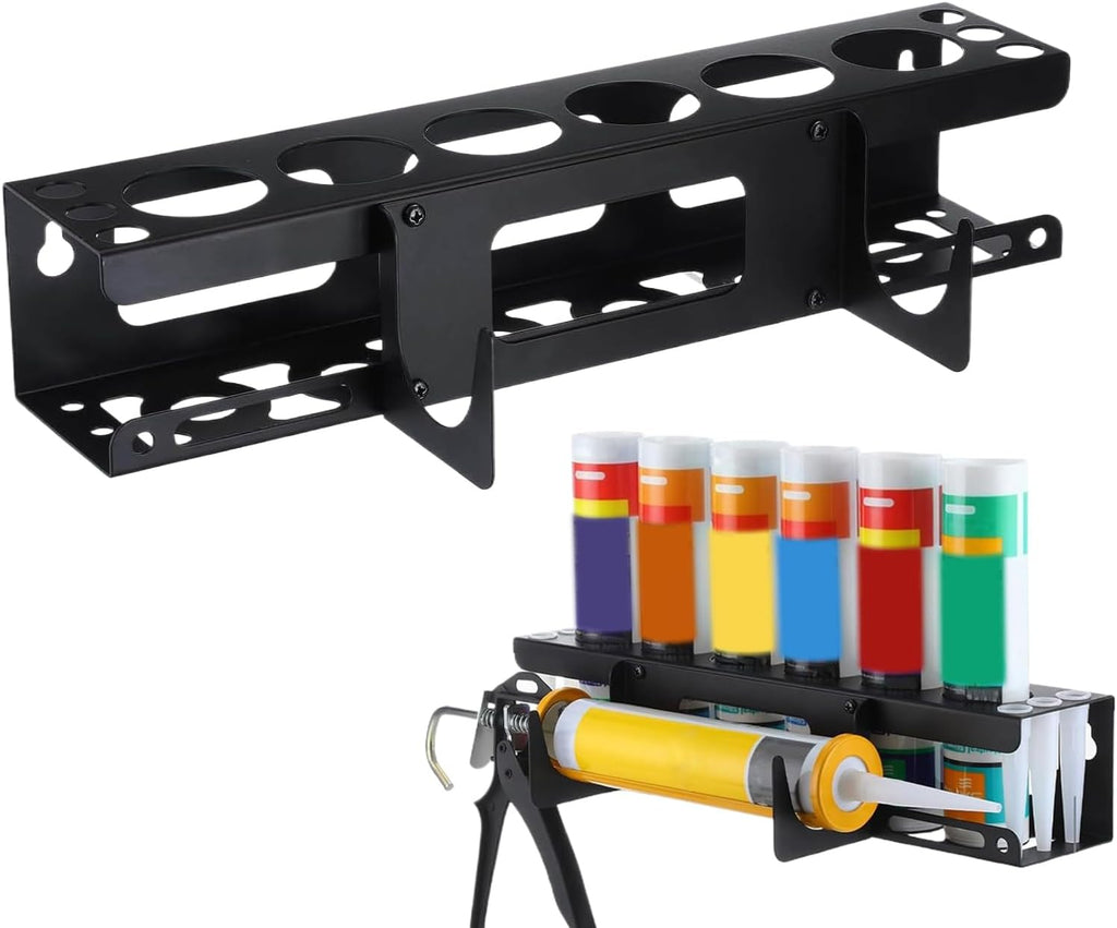  Support De Tube De Calfeutrage Mural Robuste, 42 Cm, Rangement De Calfeutrage Manuel Pour Ouvriers Du Bâtiment, Rénovateurs, Bricoleurs, Personnel D'entretien, Améliorateurs De La Maison