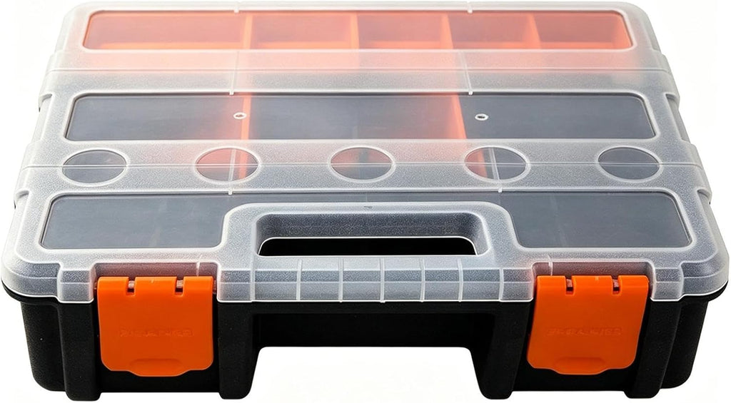 Genérico Boîte De Rangement Pour Petits Composants – 21 Compartiments Amovibles à Encastrer | Conteneur De Composants Pour Petits Composants Ferreux Tels Que Vis Et Boulons Outils électroniques