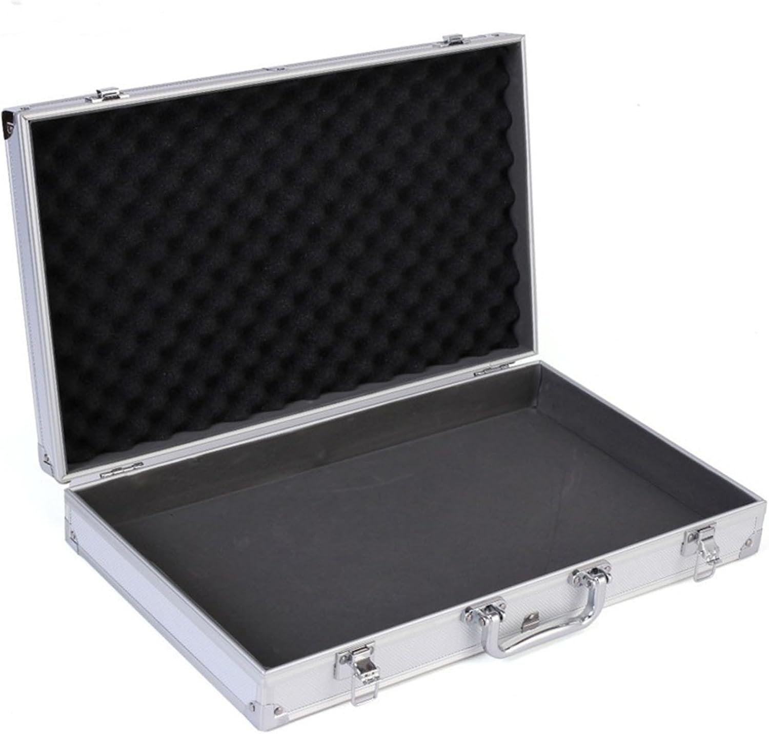  Mallette De Transport Avec éponge En Mousse - 45,7 X 27,9 X 7,6 X 7,6 Cm - Boîte à Outils Verrouillable En Aluminium - Avec Poignée