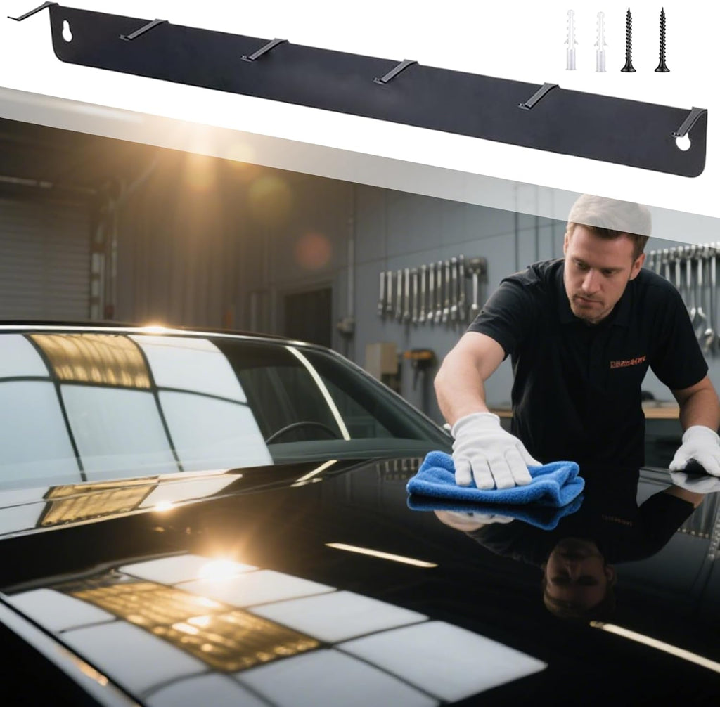  Organisateur De Brosses Détaillant - Organisateur De Détail Automatique Pour Le Garage | Brosse Murale Piège Avec Crochets En Fer, Porte-outil Lourd Pour L'atelier Intérieur, Les Fournitures De Nettoy