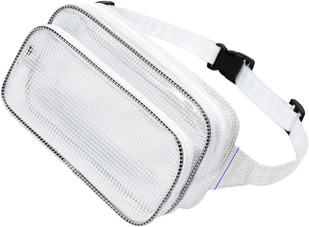  Sac Banane Transparent Réglable, Léger, Pour Voyage, Déplacement, Rangement D'équipement, Rangement En Maille Transparente