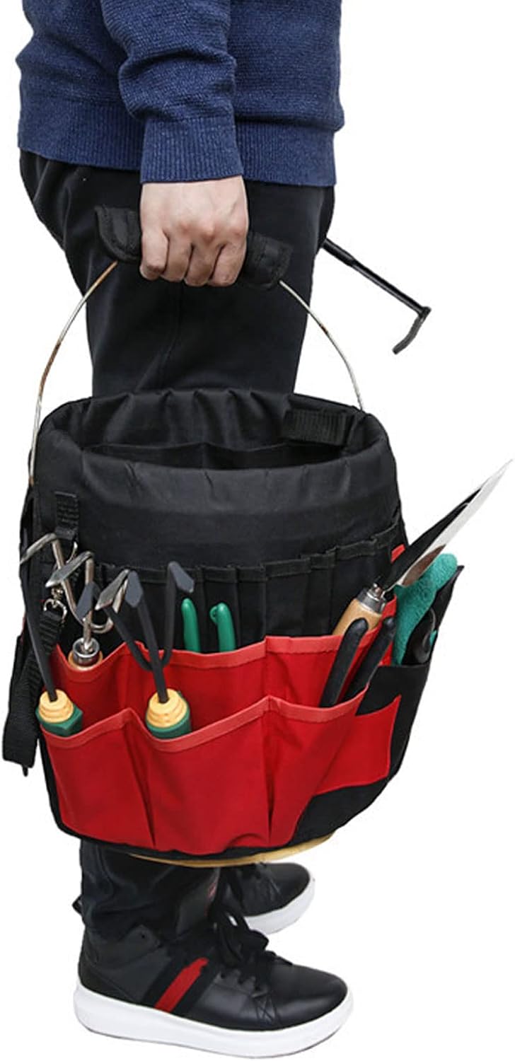  Outils De Jardinage 42 Poches Sac Porte-outils Multi-usages Plateau Insert Seau Pour Le Travail Du Jardin Sac Seau Multifonctionnel Meilleur Tissu Oxford Robuste Pour Femme Homme