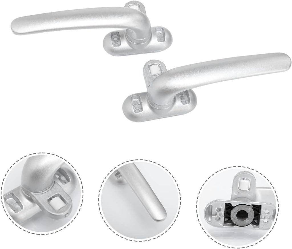  Jojofuny 2pièces Poignées De Fenêtre Alliage Aluminium Lot De Accessoires De Fenêtre Convient Pour Maison Bureau Et Hôtel