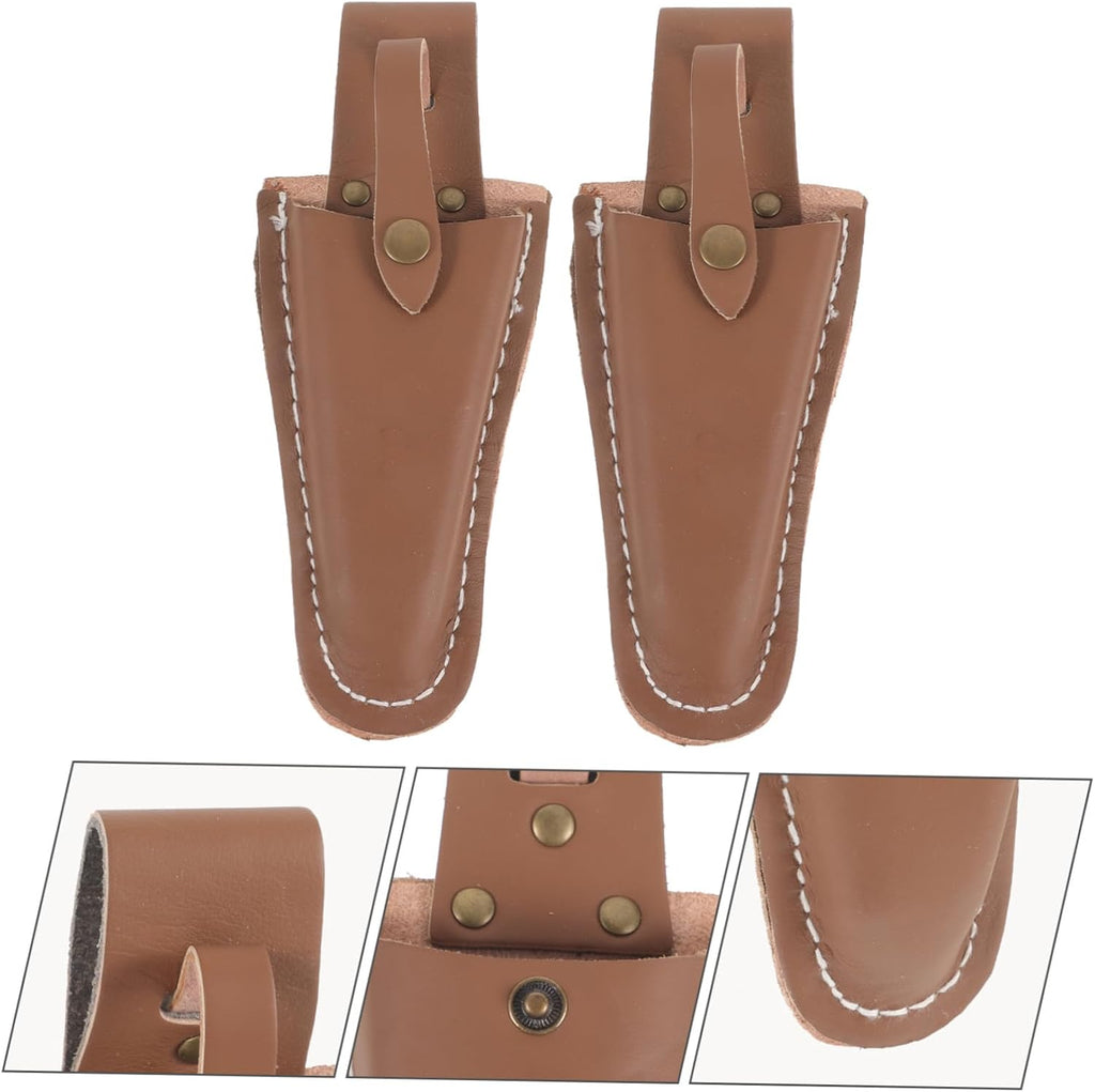  Toyvian 2 Pièces Étui Pour Ciseaux De Jardin Porte-sécateur En Cuir Pour Outils De Jardinage Et Taille D'arbres Protection Pour Ciseaux De Clip à Main