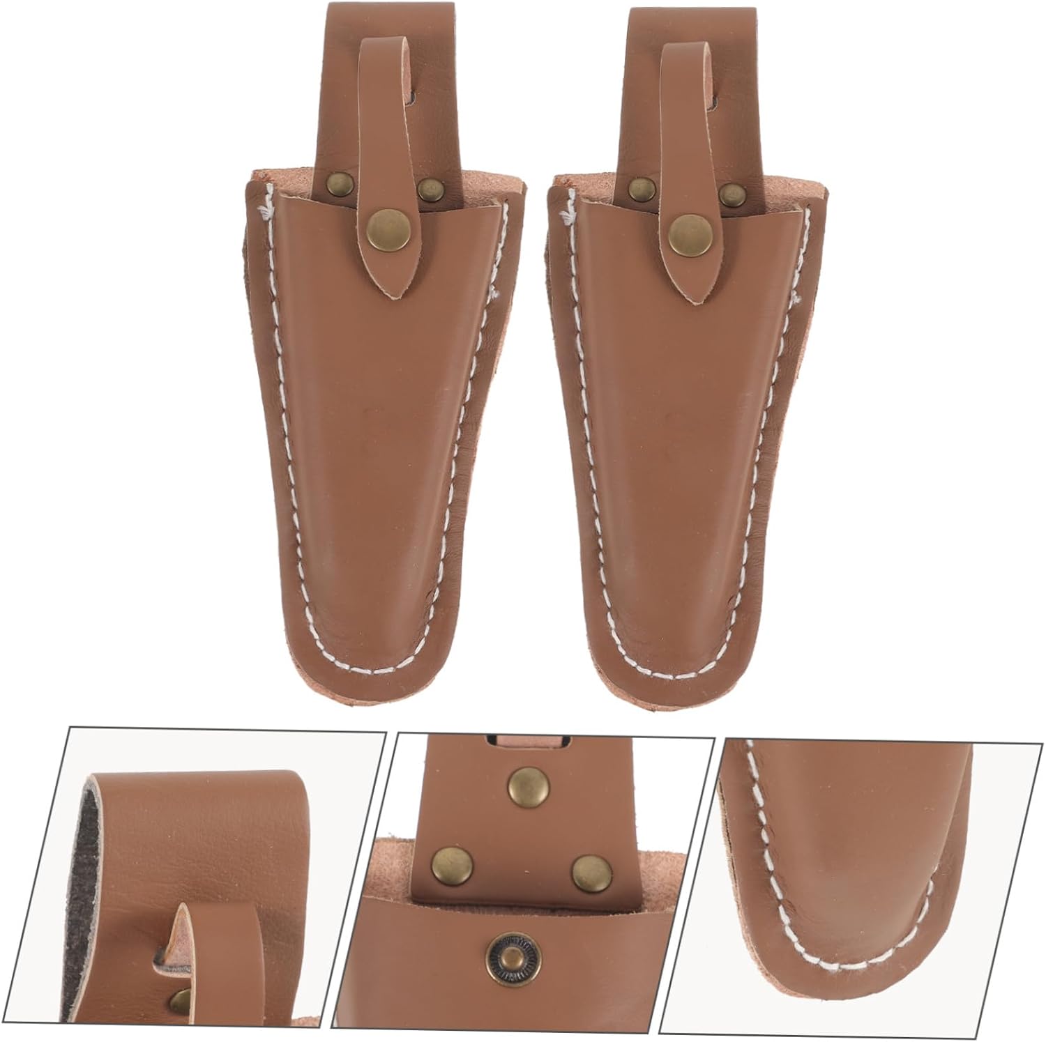  Toyvian 2 Pièces Étui Pour Ciseaux De Jardin Porte-sécateur En Cuir Pour Outils De Jardinage Et Taille D'arbres Protection Pour Ciseaux De Clip à Main