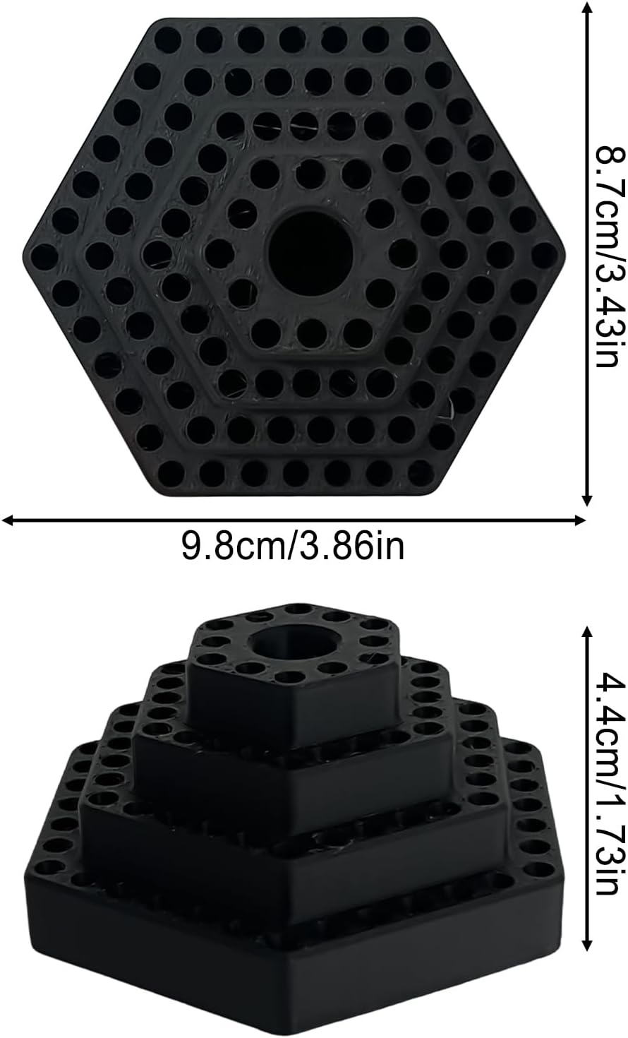 GENERIC Porte-forets – Support De Rangement Pour Embouts Hexagonaux De 4,8 Mm | Pour Garage, Travail Du Bois, Outils électriques, Construction, Cloisons Sèches électriques, Charpentier, Maison